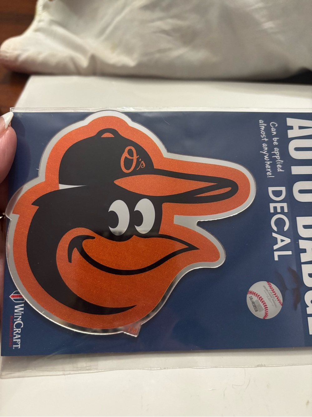 Wincraft Orioles Mascot Vinyl Decal in Orange and Black